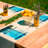 Polyester Abstract Rectangle Placemat