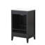 Meuble-lavabo de 20 po avec lavabo, armoire de salle de bain avec porte à fermeture douce, support de rangement et tiroir-130839079