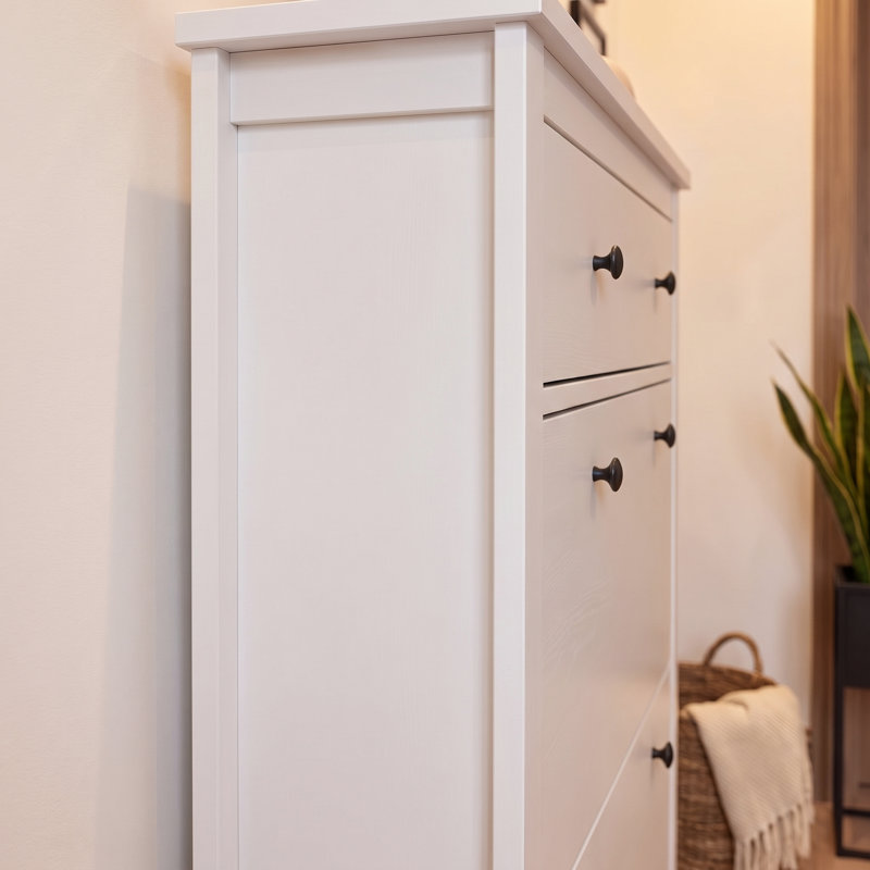 Tyson Shoe Storage, White