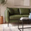 Canapé en cuir Vermont de style moderne du milieu du siècle avec accoudoirs incurvés et coussins décoratifs-1751718833