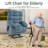 Ellieann Oversize 40.55" W Chenille Power Recliner, Heater, 180° Reclined, Flat Lay-1842845078
