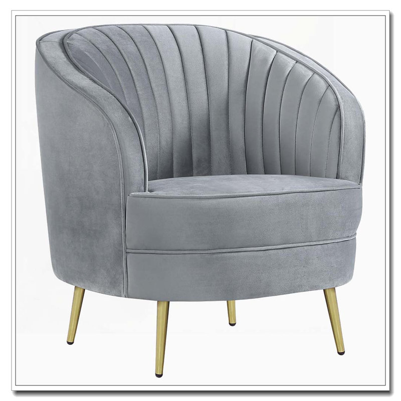 Chaise en velours Channel
