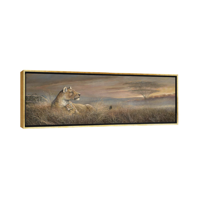 «Forever Safe» par Ruane Manning - reproduction d'art panoramique, H 20 po x l 60 po x P 1,5 po, Toile encadrée d'or