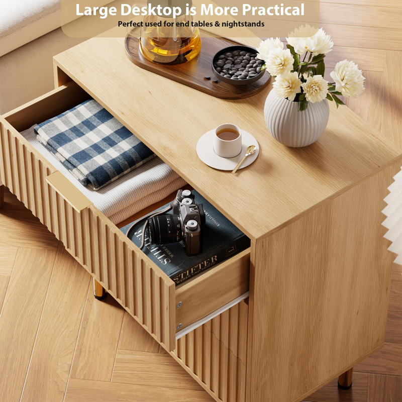 70.1cm W 3 - Drawer Chest of Drawers, Yellow