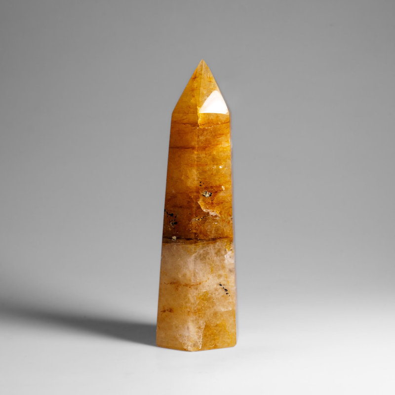 Genuine Polished Lemon Quartz Point (1.2 Lbs)