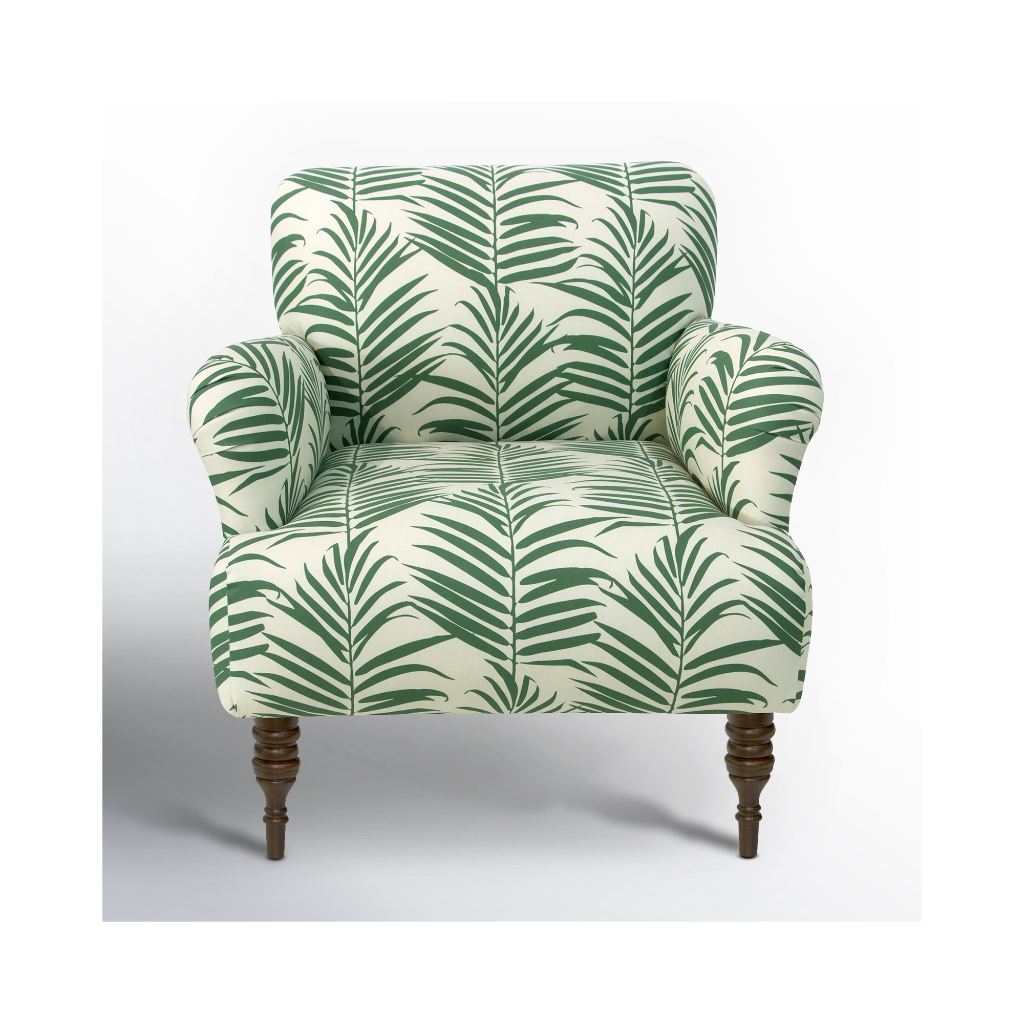 Allura Upholstered Armchair, Palm Green
