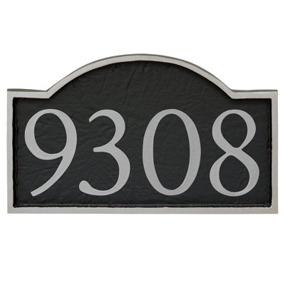 Soft Serif 1-Line Wall Address Plaque