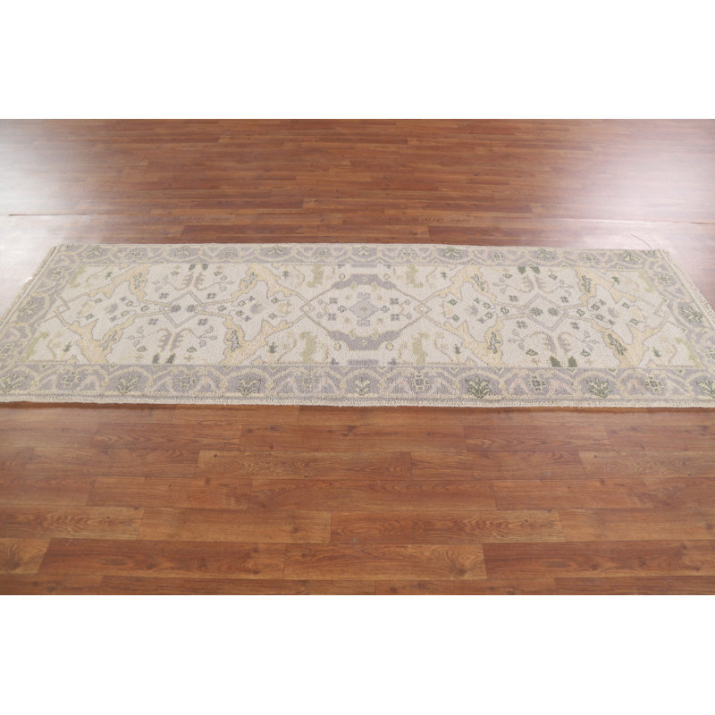 Handmade Oushak Oriental Runner Rug 3x8