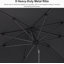 Parasol de table inclinable 78 po avec manivelle et contrepoids Market-99526536