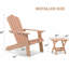 Chaise Adirondack en plastique Porphyrios