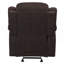 Fauteuil inclinable brun avec accoudoirs coussinés