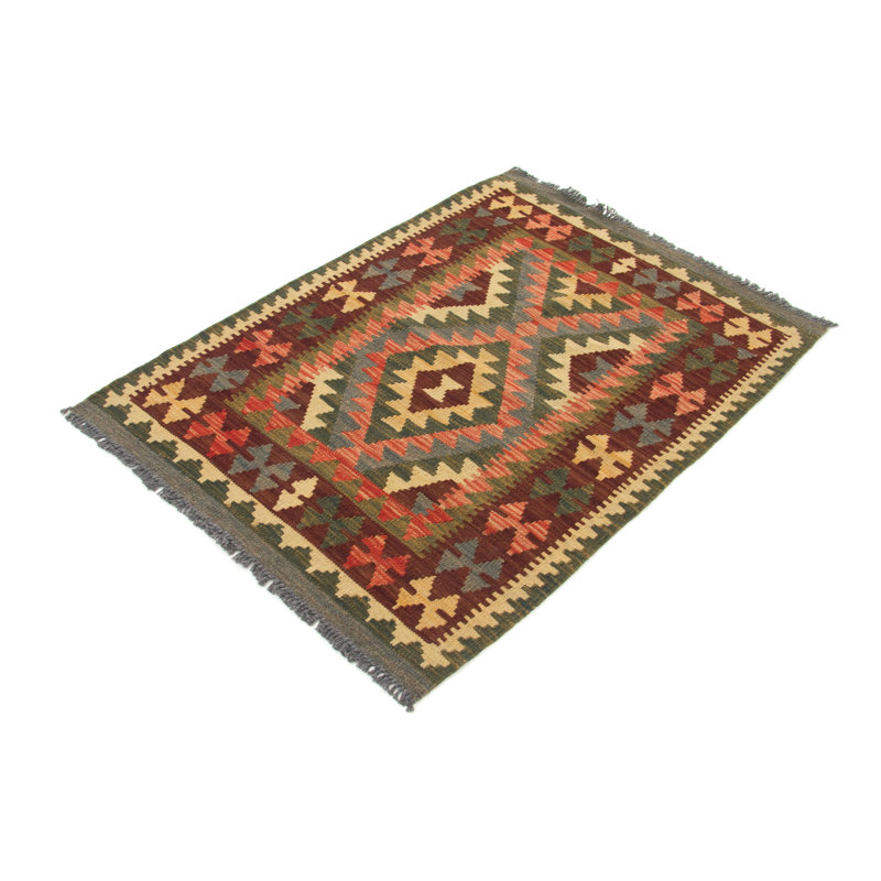 Geometric Hand Woven 86cm X 121cm Area Rug