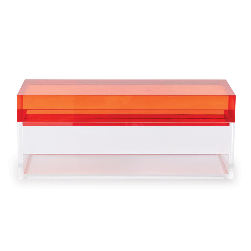 Glencoe Red Box, Red/Clear