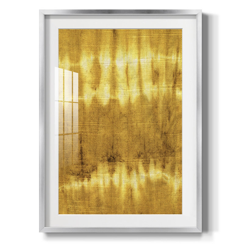 Turmeric Sunrise IV - impression encadrée, H 25,5 po x l 17,5 po, Argent argent