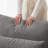 100.2" L-shaped linen sofa with ottoman-223523160