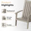Chaise Adirondack d'extérieur résistante aux intempéries