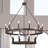 Daromir 20 - Light Dimmable Wagon Wheel Chandelier-1818090435