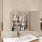 24'' W 30'' H Recessed or Surface Mount Aluminum Frameless Medicine Cabinet With Mirrored Door and Adjustable Shelves-1770102982