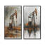 Ensemble de 2 pièces d'art gris et gris d'hiver-810276640-810276648
