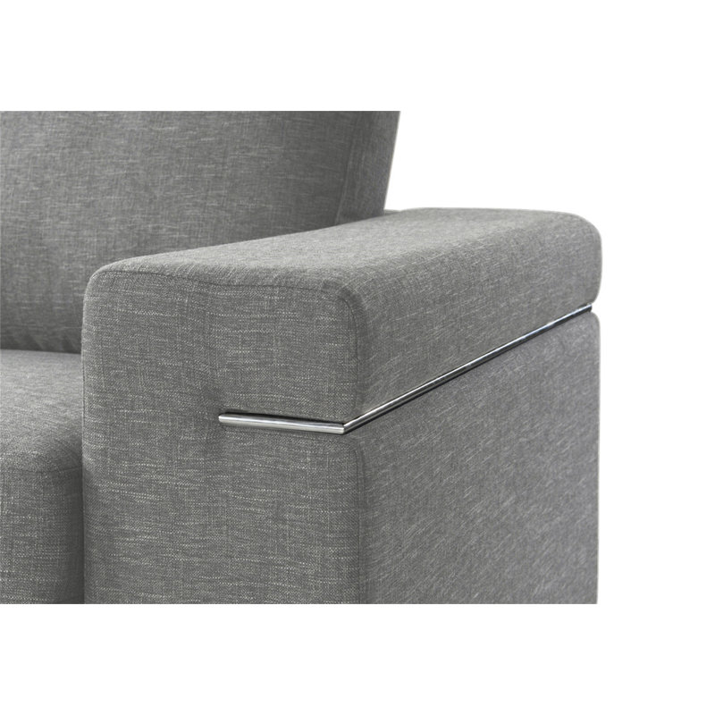 Fauteuil Giuliana, Tissu gris pâle