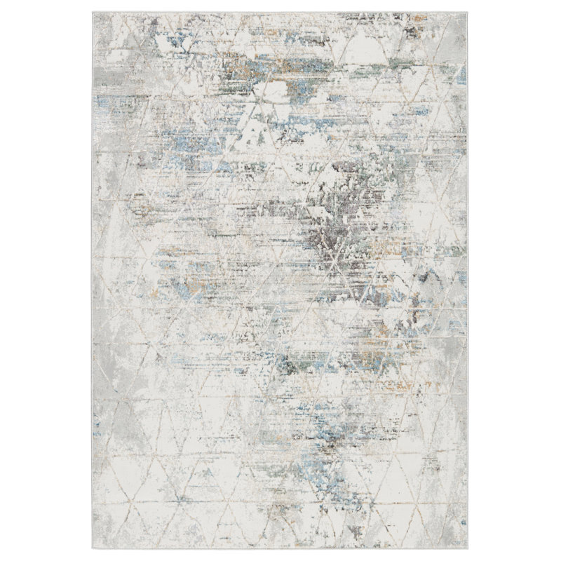 Tapis ivoire / gris Maranto, Rectangle 9 pi 3 po x 12 pi