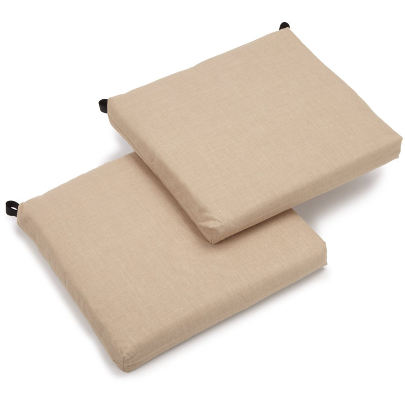Outdoor 3'' Seat Cushion, Sand Stone