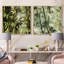Bamboo Retreat - motif tropical - ensemble de 2 collages carrés tropicaux-101862797-101862800