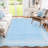 8 x 10 ft Light Blue Rectangular Polyester Bedroom Living Room Dining Room Nursery Room Solid Indoor Modern Non Slip Machine Washable Area Rug-850232971-850233011