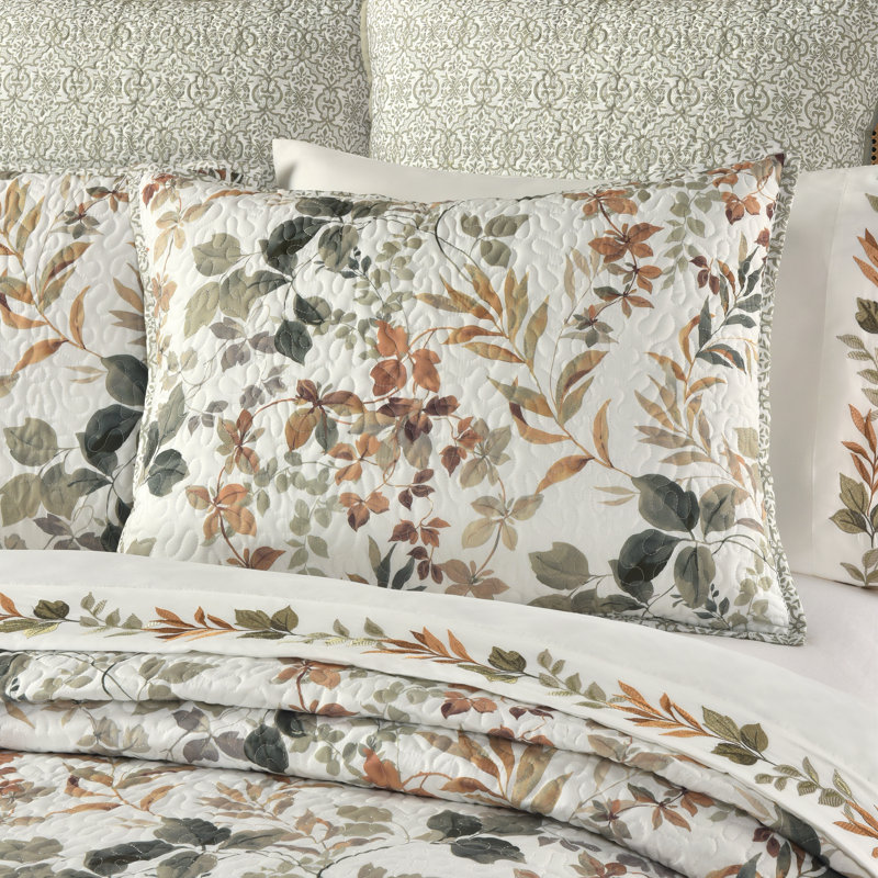 Sage Green Reversible Microfiber Twin Quilt Set