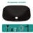 Bathroom Artistic Tempered Glass Vessel Bathroom Sink With Faucet And Pop-Up Drain