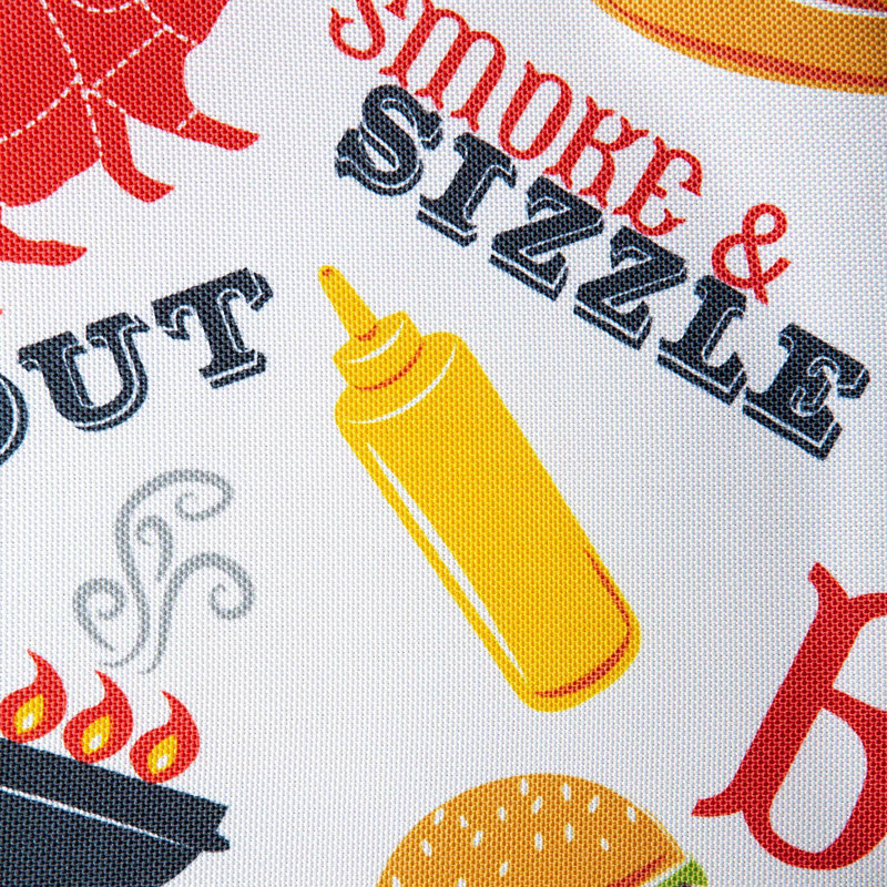 Omaha BBQ Fun Printed Outdoor Table Runner