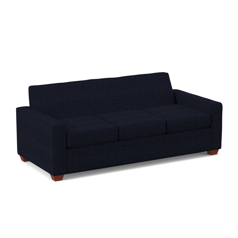 Avery 80" Square Arm Sofa with Reversible Cushions, BM Cherry, Connelly Wren