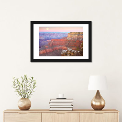 Full Moon Over The Grand Canyon At Sunset As Seen From Pima Point, Grand Canyon National Park, Arizona by Tim Fitzharris - Gallery-Wrapped Canvas Giclée
