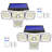 Solar Outdoor Motion Sensor Security Lights 144LED 3 Modes Waterproof with Remote Control