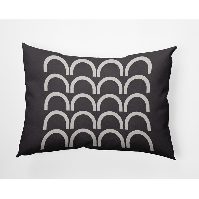 Coussin décoratif Rhyth Arches, Fossile, 14 po x 20 po