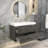 41.7'' Single Bathroom Vanity with Plastic Top-519712760