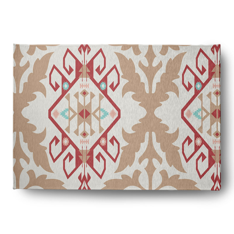 Chenille Ikat Indoor Rug, Rectangle 5' x 7'