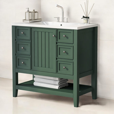 36" Single Bathroom Vanity With Top