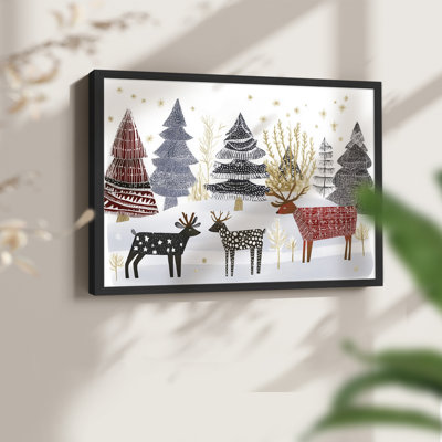 Art de Noël - XLII - Reproduction encadrée - Restickable