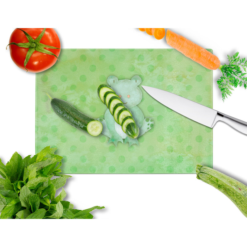 Planche à découper en verre trempé pois en verre trempé caroline