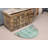 Round Vintage Turkish Oushak Mat Perfect For Entryways With A Pleasing Green