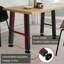 Heavy Duty Steel Table Legs – Modern X-Shape H-Style Industrial Base for Dining Table, Kitchen Island, Coffee Table – Sturdy Support – 2-Piece Set-131406973