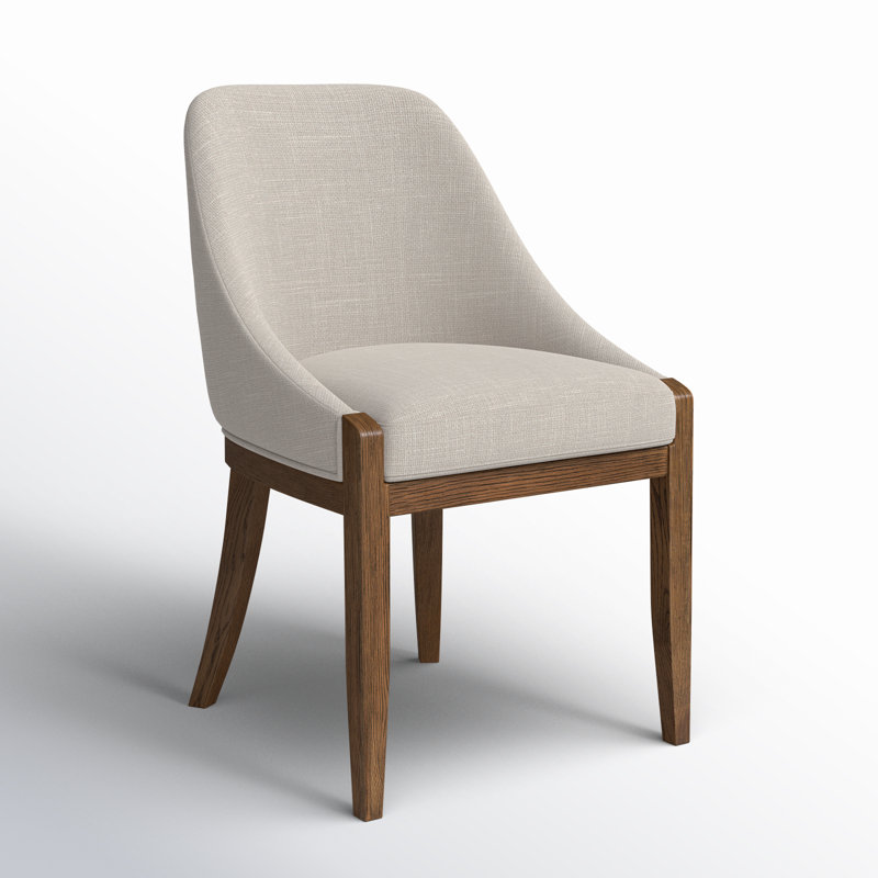 Daya Dining Chair, Light Grey Performance Basketweave