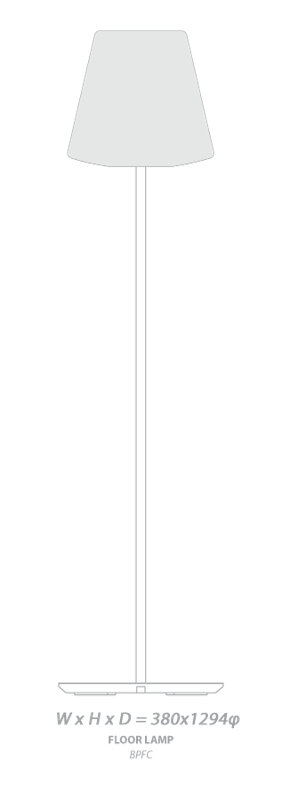 Bramah Floor Lamp, Copper, Dark Copper