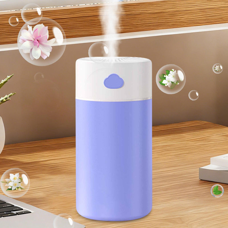 Cloud Humidifier Home And Car USB Humidifier Mini Hydrating Aromatherapy Diffuser With 400ML Large Capacity, Blue