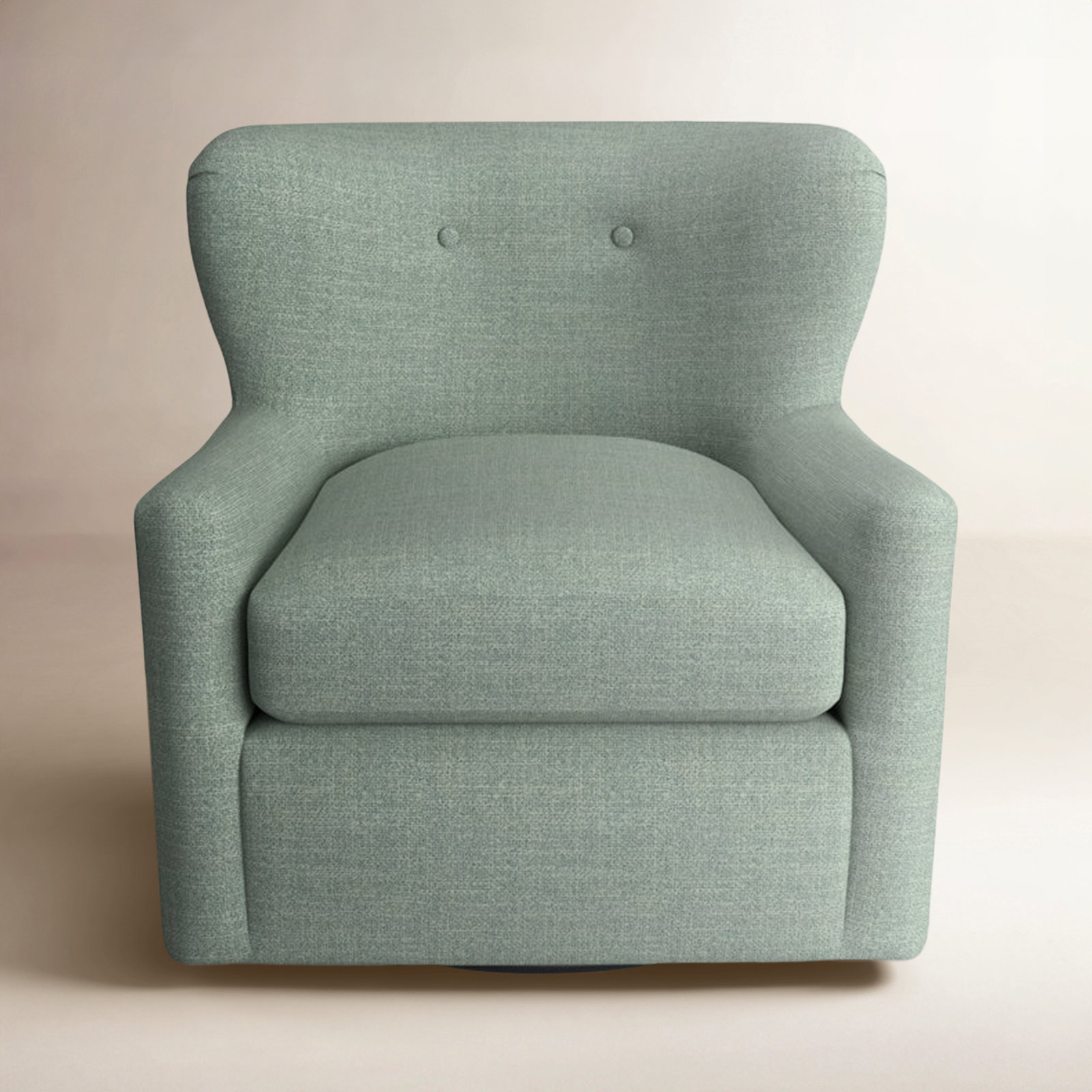 Bendigo Upholstered Swivel Barrel Chair, Pool Performance Weave