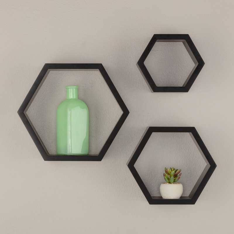 Gilboa 3 Piece Hexagon Accent Shelf