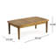 Table basse sophistiquée en bois et pour l'extérieur Exotic Living-1908184005