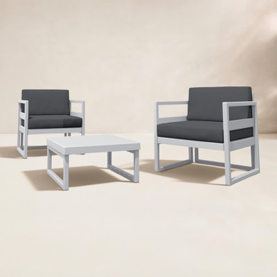 Kalani 2 - Person Patio Conversation Set with Sunbrella® Cushions