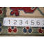 Tapis oriental rouge à motif géométrique Kazak 13